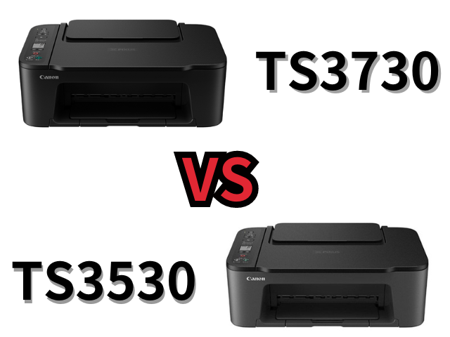 Canon TS3730とTS3530を比較してみた！プリンター･インクの違いは何？